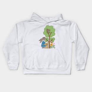 Hasen und Eichhörnchen Kids Hoodie